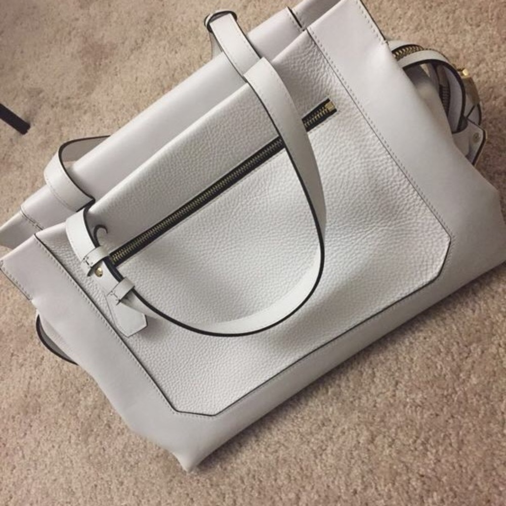 Stuart Weitzman white tote
